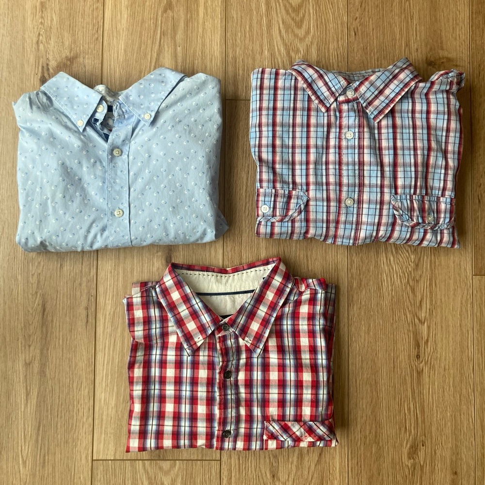 Men’s Shirt Bundle (3) Button-down Tops for Men!